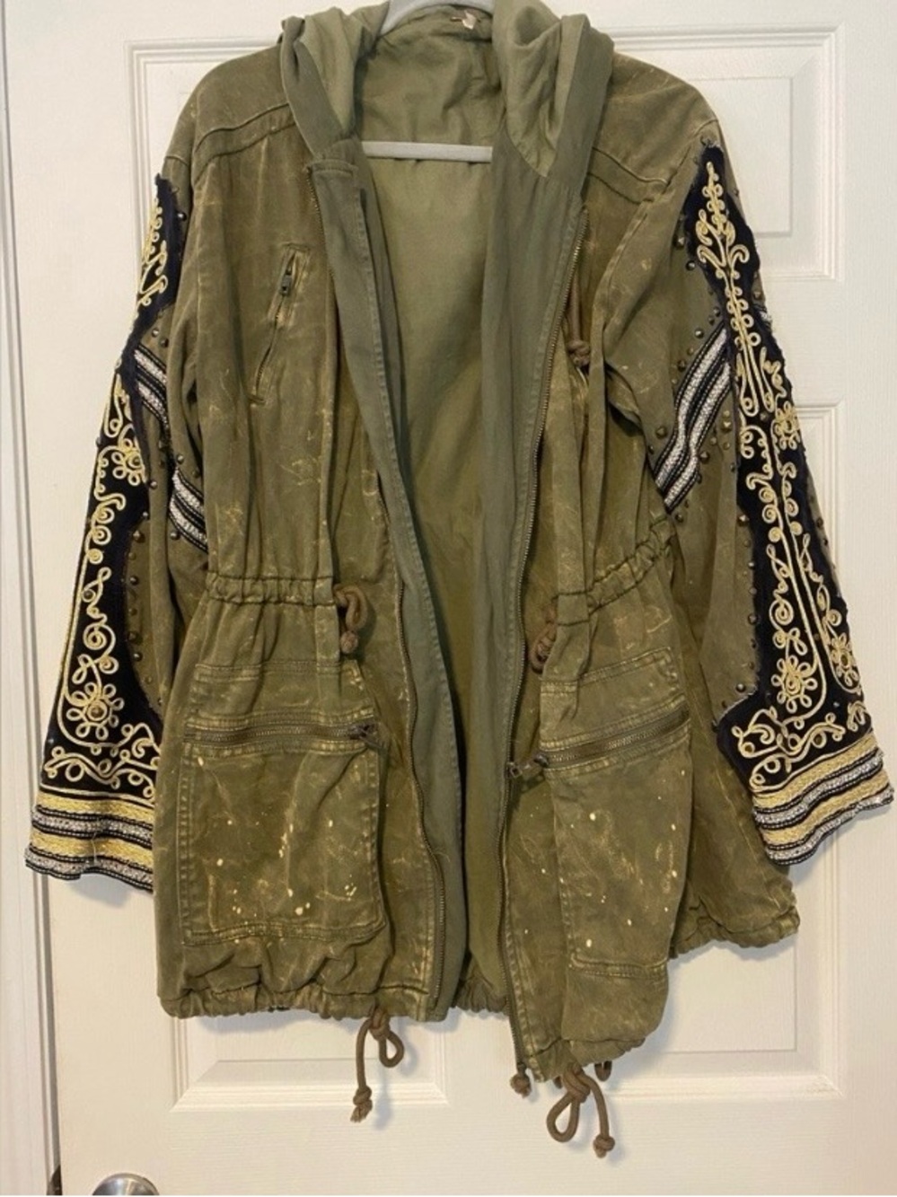 Free People Golden Quills utility jacket
